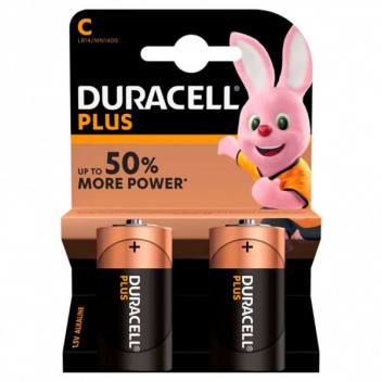 PLUS POWER ALKALINE C BATT - 2PK