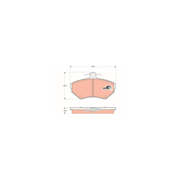 TRW BRAKE PAD SET Z (Front) image