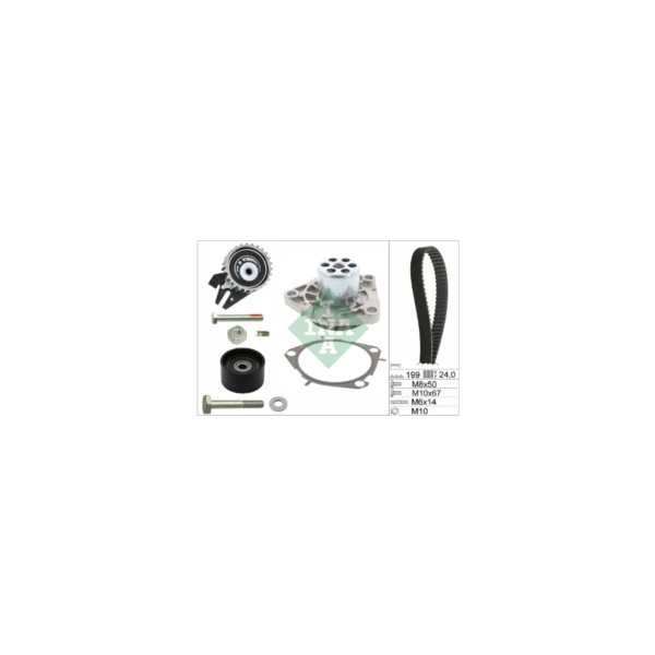 INA TIMING BELT KIT W/ WATERPUMP image
