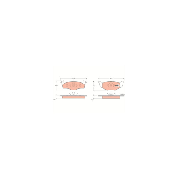 TRW BRAKE PAD SET Z (Front) image