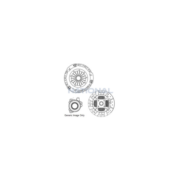 National CLUTCH KIT NEW 3 PIECE INC. CSC image