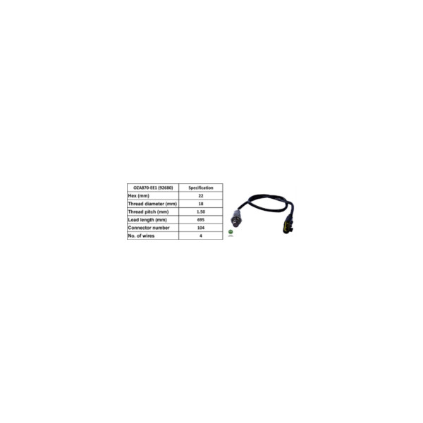 NTK 92680 NGK LAMBDA SENSOR (Rear) image