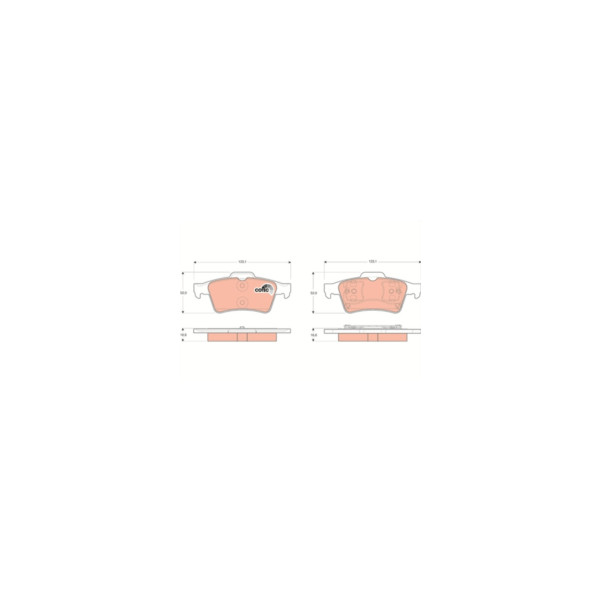 TRW BRAKE PAD SET Z (Rear) image