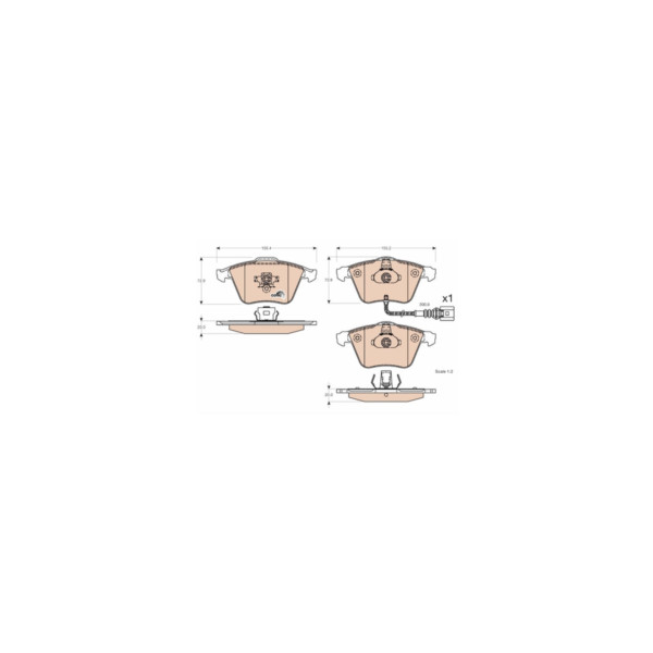 TRW BRAKE PAD SET (Front) image