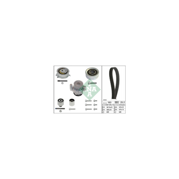 INA TIMING BELT KIT W/ WATERPUMP image