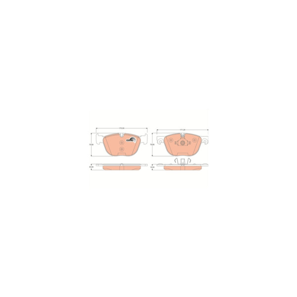 TRW BRAKE PAD SET (Front) image