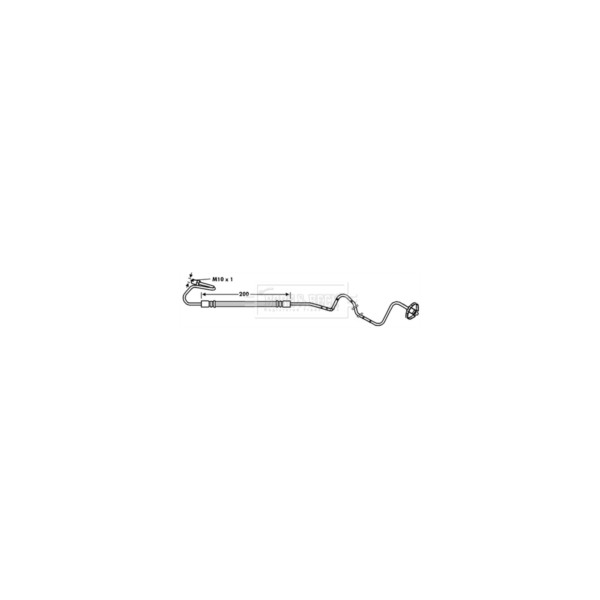 Borg & Beck BRAKE HOSE REAR RH (Rear Right Hand) image