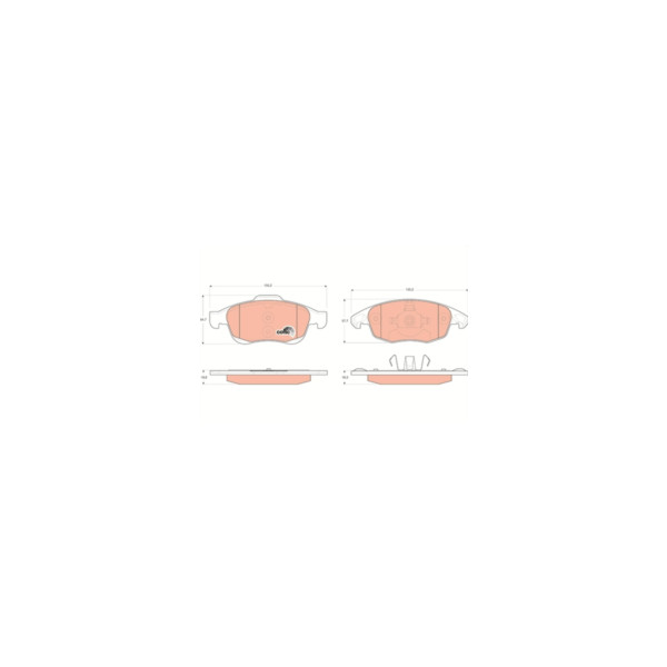 TRW BRAKE PAD SET (Front) image