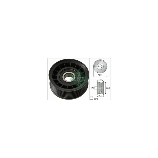 INA V BELT DEFLECTION PULLEY image