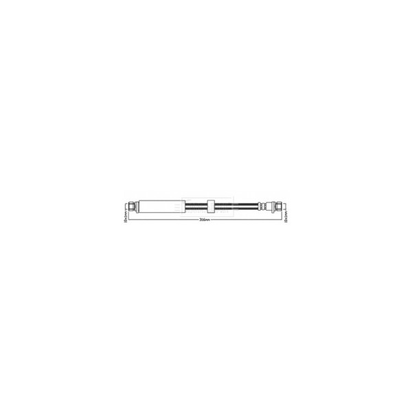 Borg & Beck BRAKE HOSE L/R (Rear Left Hand+Right Hand) image