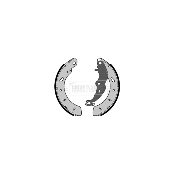 Borg & Beck BRAKE SHOES (Rear) image