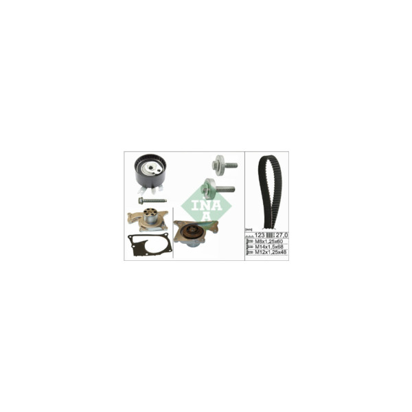 INA TIMING BELT KIT W/ WATERPUMP image
