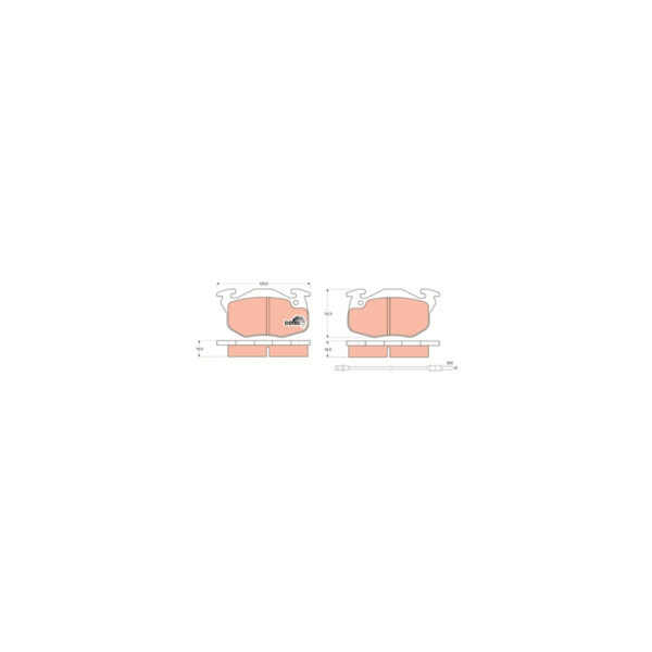 TRW BRAKE PAD SET Z (Front) image