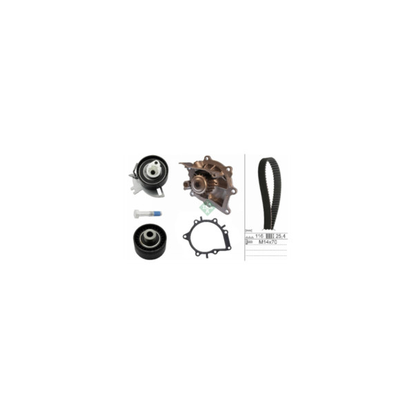 INA TIMING BELT KIT W/ WATERPUMP image