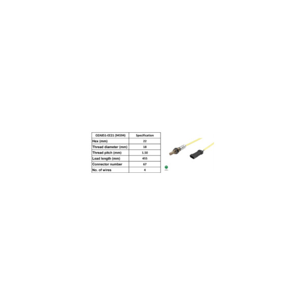 NTK 94594 LAMBDA SENSOR (Front+Rear) image