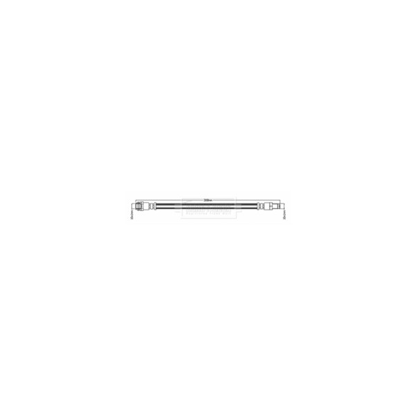 Borg & Beck BRAKE HOSE REAR (Rear Left Hand+Right Hand) image