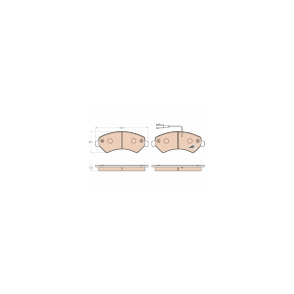 TRW BRAKE PAD SET (Front) image