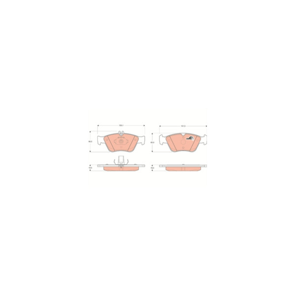 TRW BRAKE PAD SET Z (Front) image