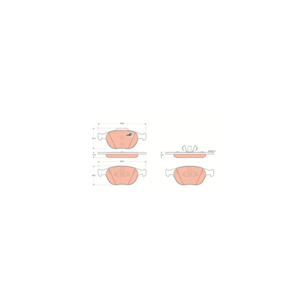 TRW BRAKE PAD SET Z (Front) image