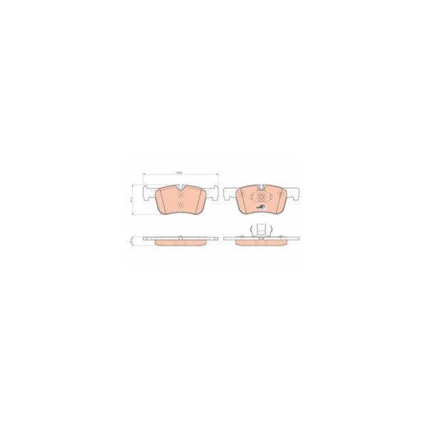 TRW BRAKE PAD SET (Front) image