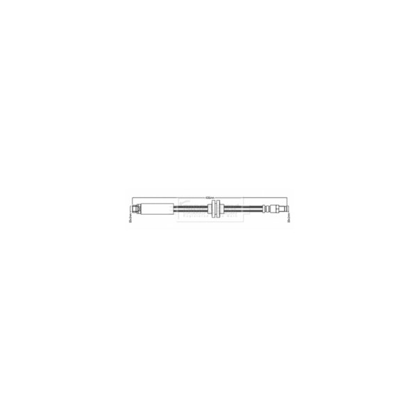 Borg & Beck BRAKE HOSE REAR L/R (Rear Left Hand+Right Hand) image