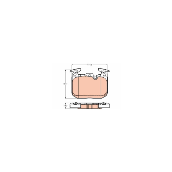 TRW BRAKE PAD SET (Front) image
