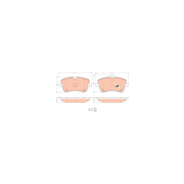 TRW BRAKE PAD SET (Front) image