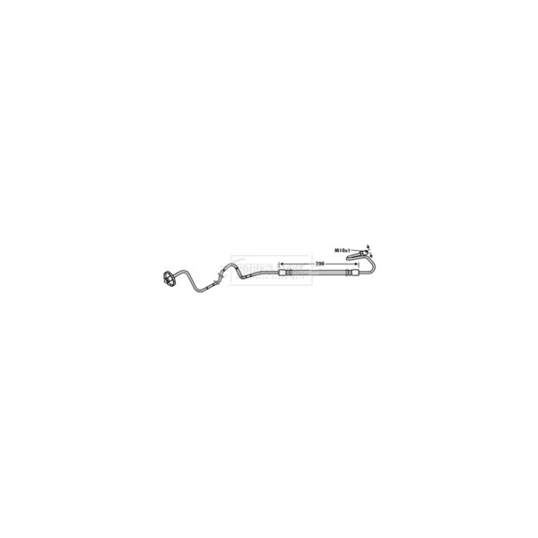 Borg & Beck BRAKE HOSE REAR LH (Rear Left Hand) image