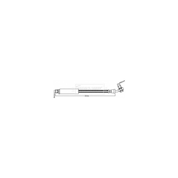 Borg & Beck BRAKE HOSE REAR L/R (Rear Left Hand+Right Hand) image