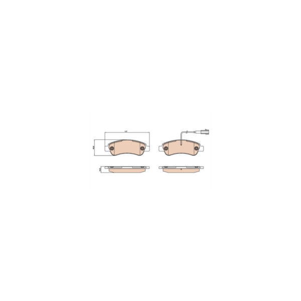 TRW BRAKE PAD SET (Rear) image
