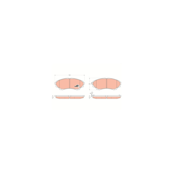 TRW BRAKE PAD SET Z (Front) image