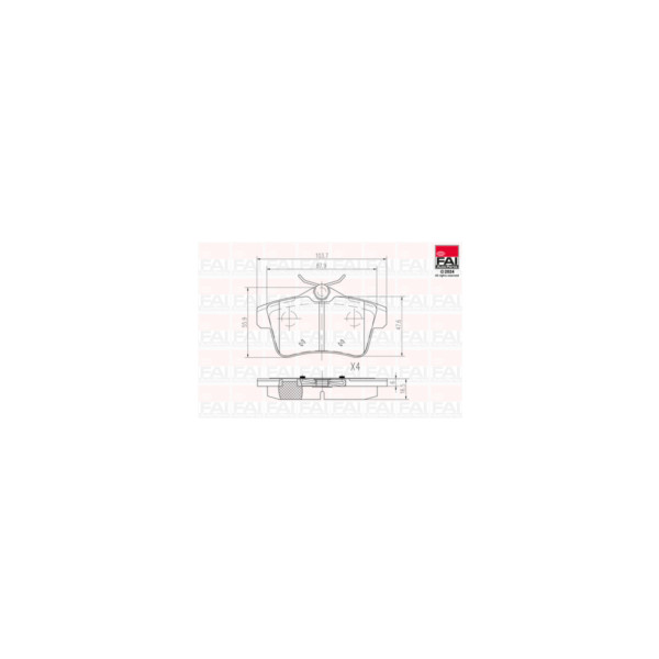 FAI BRAKE PAD SET (Rear) image