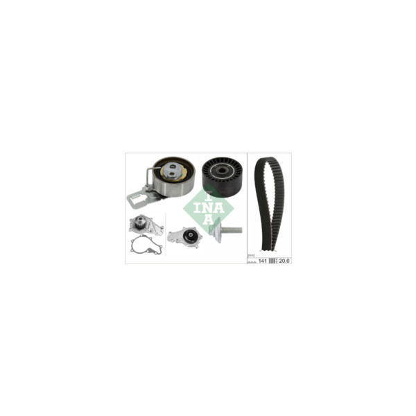 INA TIMING BELT KIT W/ WATERPUMP image