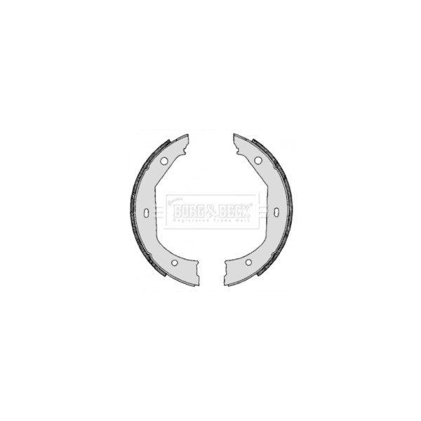 Borg & Beck BRAKE SHOES (Rear Left Hand+Right Hand) image