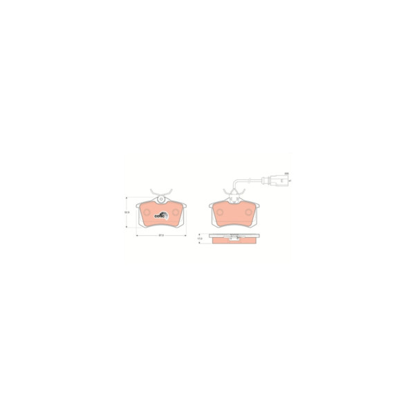 TRW BRAKE PAD SET Z (Rear) image
