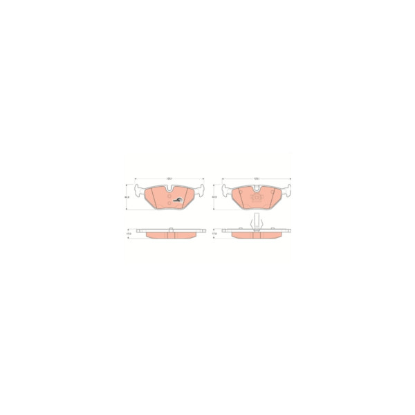 TRW BRAKE PAD SET (Rear) image